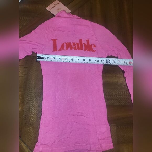 Dolls Kill x Daydream Nation Lovable Turtleneck Pink and Red Small - Picture 6 of 6